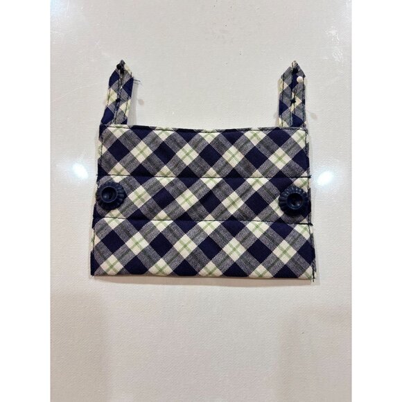 Vintage Retired Longaberger Blue Ribbon Collection Plaid Handle Gripper - Picture 5 of 7